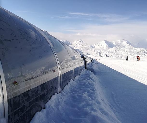 La Plagne : le tapis double Ange optimise les flux à 2 300 m