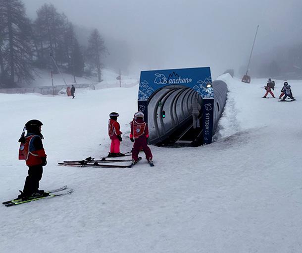 Les Karellis : l'initiation gratuite grâce au tapis Blanchon