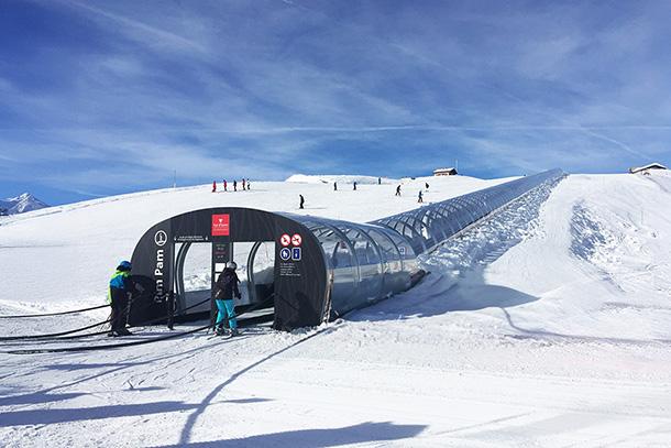 Val d'Isère : le tapis double Pim Pam, carrefour clé de Solaise - Photo 2