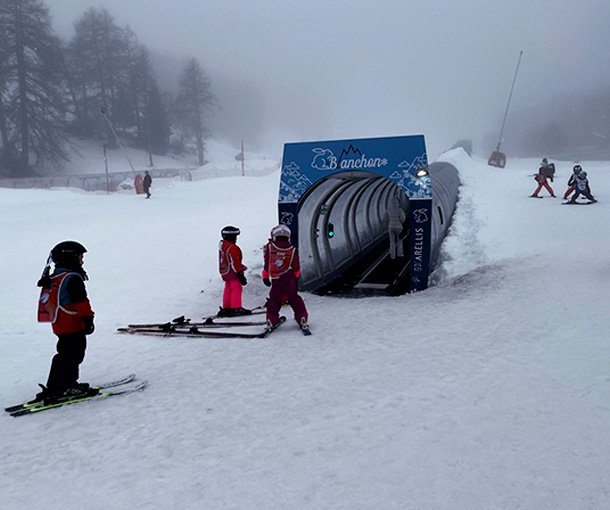 Les Karellis : l'initiation gratuite grâce au tapis Blanchon